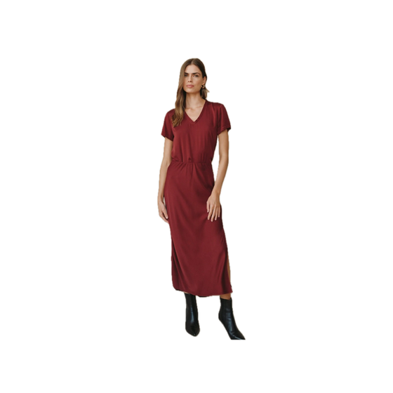 Asymmetric Side Slit Bias Skirt