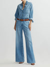 Alex Baggy Wide Leg in Riverbank Aura