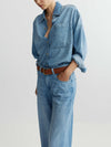 Alex Baggy Wide Leg in Riverbank Aura
