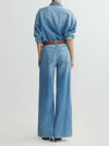 Alex Baggy Wide Leg in Riverbank Aura