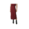 Asymmetric Side Slit Bias Skirt