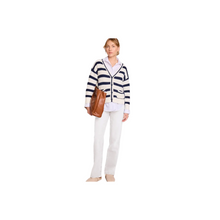  Stripe Crop Cardigan
