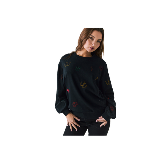 Allover Icons Sweatshirt