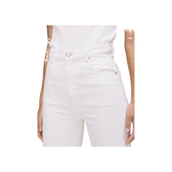 White Karmine Refined Wide Leg