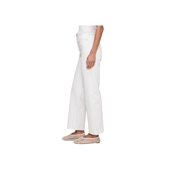 White Karmine Refined Wide Leg