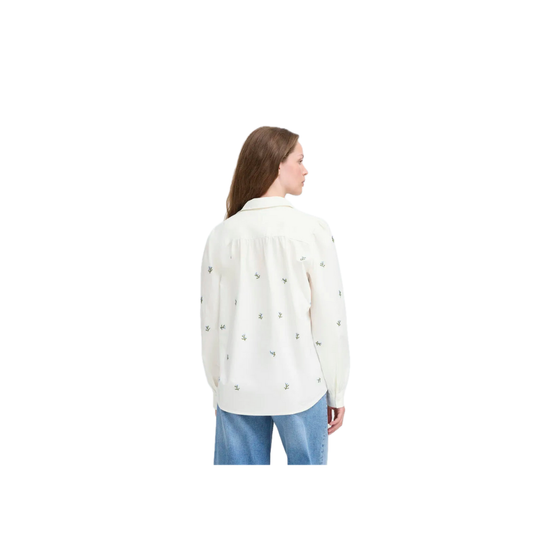 Sanaz Shirt with Embroidered Flowers