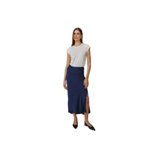  Asymmetric Side Slit Bias Skirt