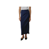 Asymmetric Side Slit Bias Skirt