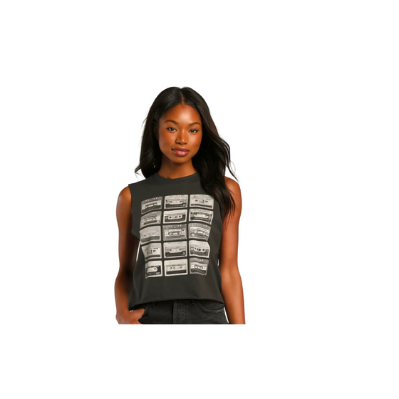 Cassette Tape Muscle Tee