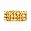 Ellie Vail Lucia Beaded Triple Ring Set in Gold