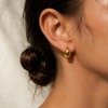 Ellie Vail Maelle Dome Half Hoop Earring in Gold