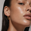 Ellie Vail Laurette Medium Hoop in Gold