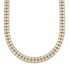 Ellie Vail Rosie Double Tennis Choker Necklace in Gold