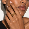 Ellie Vail Lucia Beaded Triple Ring Set in Gold