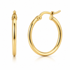 Ellie Vail Laurette Medium Hoop in Gold