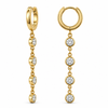 Ellie Vail Cadence Huggie Drop Earring in Gold