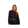 Elastic Shirred Top -Sunset Plaid