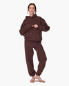 TKEES CloudSoft Pullover Hoodie in Chocolate