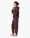 TKEES CloudSoft Pullover Hoodie in Chocolate