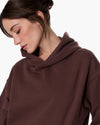 TKEES CloudSoft Pullover Hoodie in Chocolate