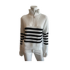 Half-Zip Stripe Sweater