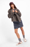 Sage the Label Boston Oversized Collar Jacket in Charcoal