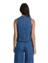 Four Button Denim Vest