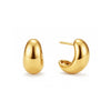 Ellie Vail Maelle Dome Half Hoop Earring in Gold