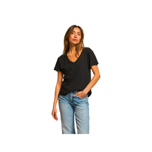  Hendrix V-Neck Tee-True Black : XS