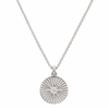 Ellie Vail Rue Sunburst Necklace in Silver