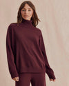 Tori Cashmere Turtleneck Sweater in Merlot