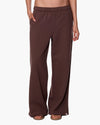 TKEES CloudSoft Wide Leg Jogger in Chocolate