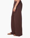 TKEES CloudSoft Wide Leg Jogger in Chocolate