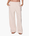 TKEES CloudSoft Wide Leg Jogger in Bone