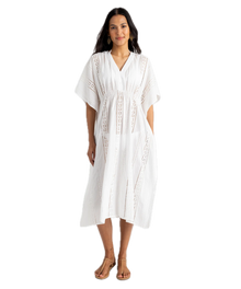  Eyelet Maxi Caftan