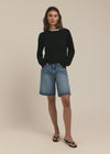 The Favorite Cashmere Crew in Black