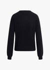 The Favorite Cashmere Crew in Black, back