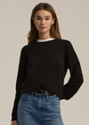 The Favorite Cashmere Crew in Black